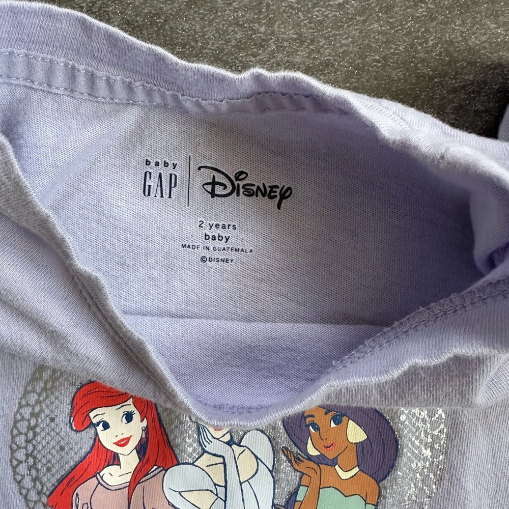 GapXDisney Toddler Girl Long Sleeve Shirts - Set of 3 - Picture 12 of 14